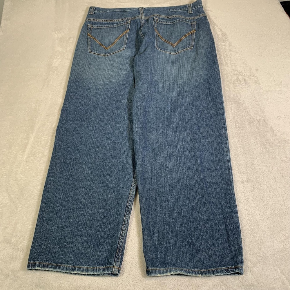 Vintage Anchor Blue Jeans Mens 40x32 Blue Medium Wash Wide Leg Baggy Y2K 90s